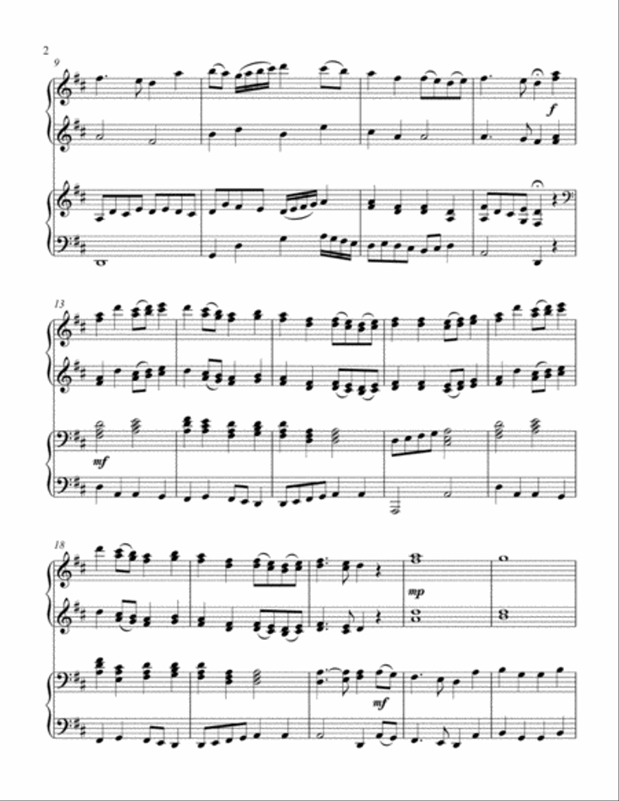 He Leadeth Me (1 piano, 4 hand duet) 1 Piano, 4-Hands scores gallery preview page 3