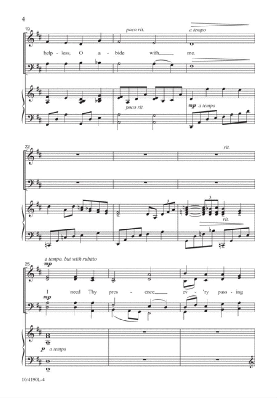 Abide with Me Abide with Me 4-Part scores gallery preview page 4
