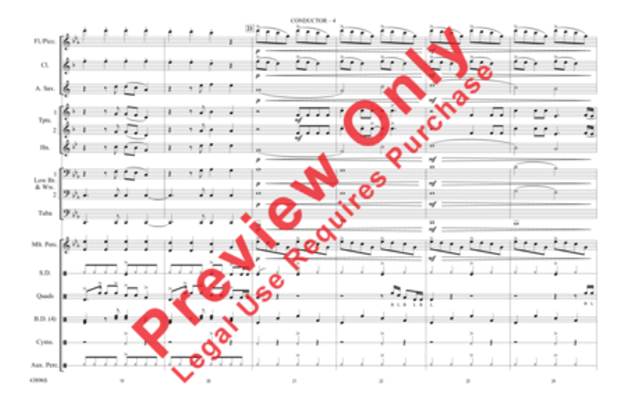 Dark Horse Marching Band scores gallery preview page 5