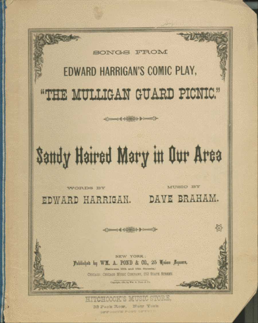 Sandy Haired Mary in Our Area Voice scores gallery preview page 1