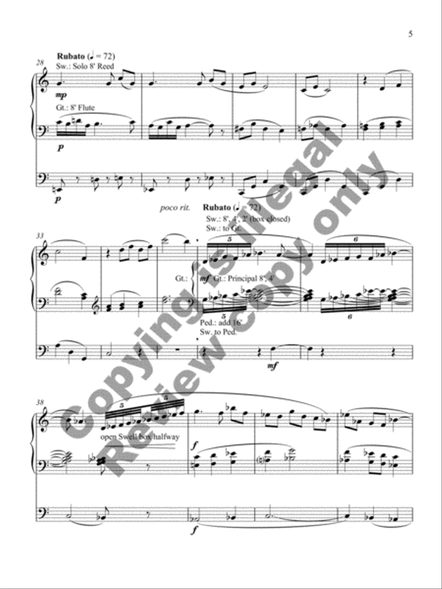 Aria Aria Organ Solo scores gallery preview page 9