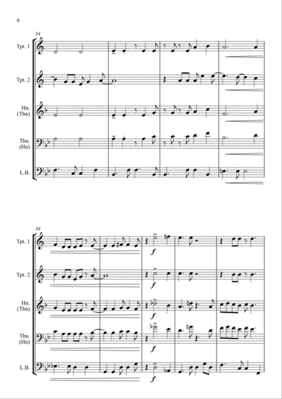 Mas Que Nada Mas Que Nada Brass Quartet scores gallery preview page 6