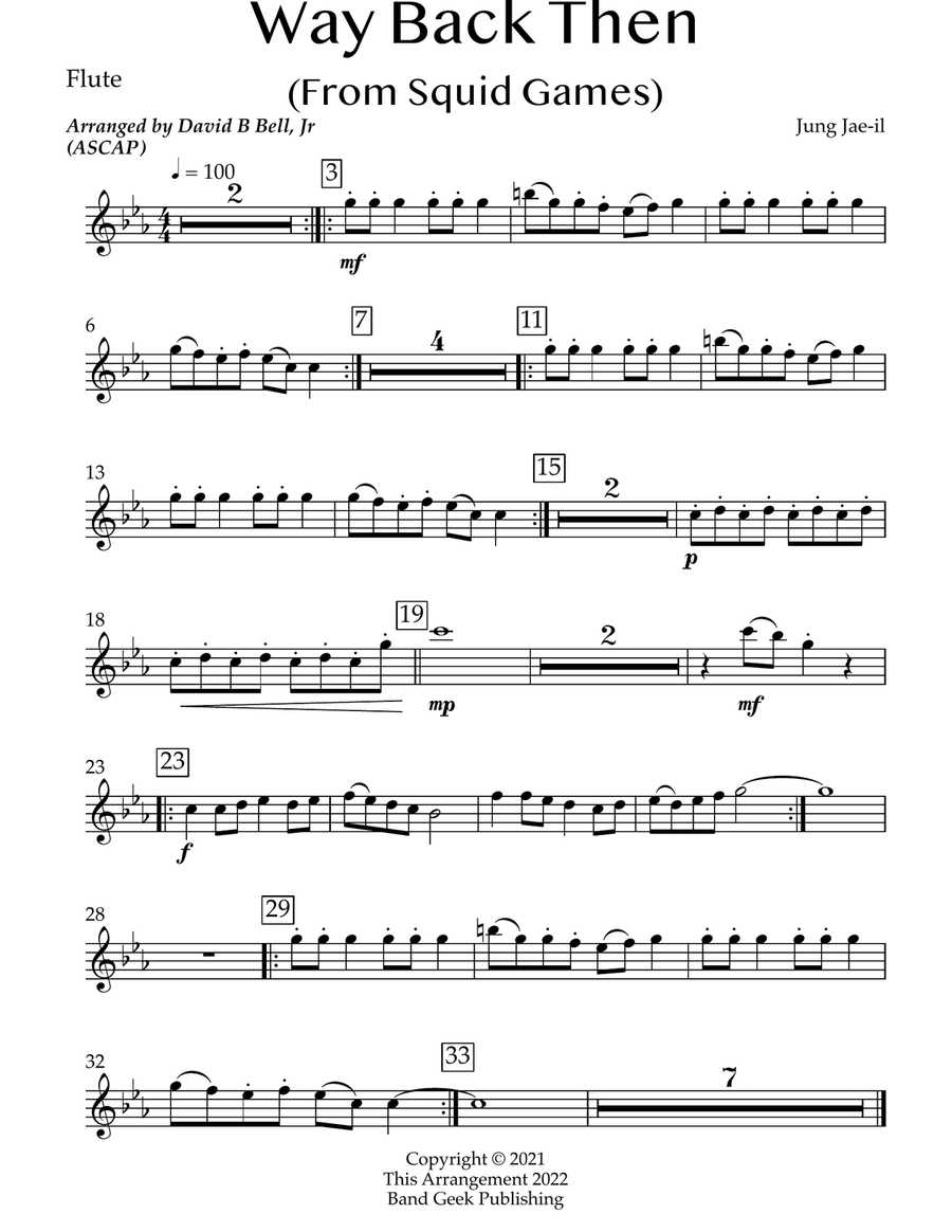 Way Back Then Concert Band scores gallery preview page 6