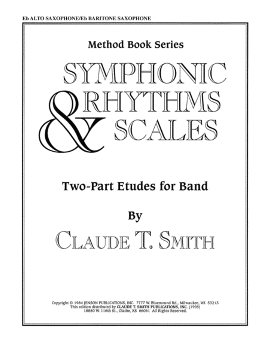 Symphonic Rhythms & Scales Baritone Saxophone scores gallery preview page 1
