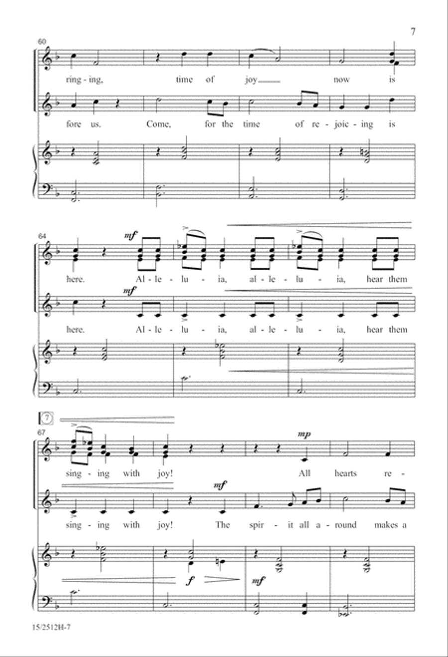 A Joyful Carol SSA scores gallery preview page 7