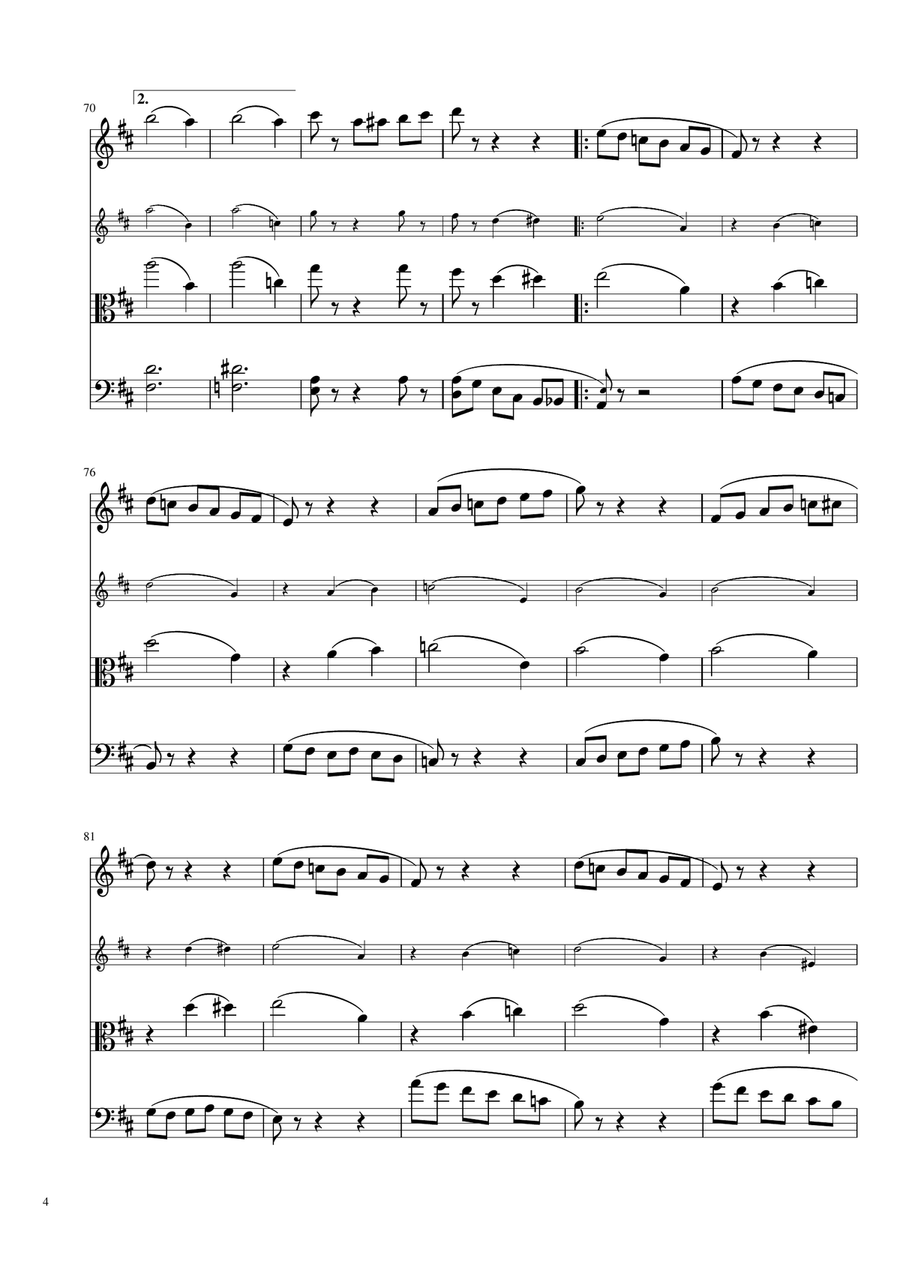 Waltz of the Flowers (The Nutcracker) for String Trio String Trio scores gallery preview page 4