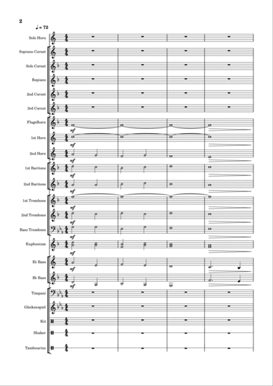 When We Were Young Brass Band scores gallery preview page 2