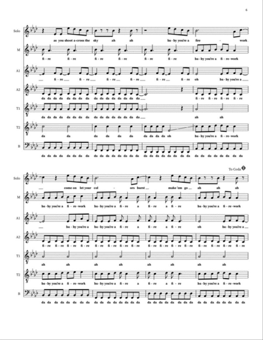 Firework Choir scores gallery preview page 6