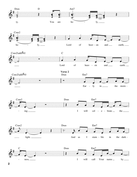 God Of Wonders by Third Day Voice - Digital Sheet Music