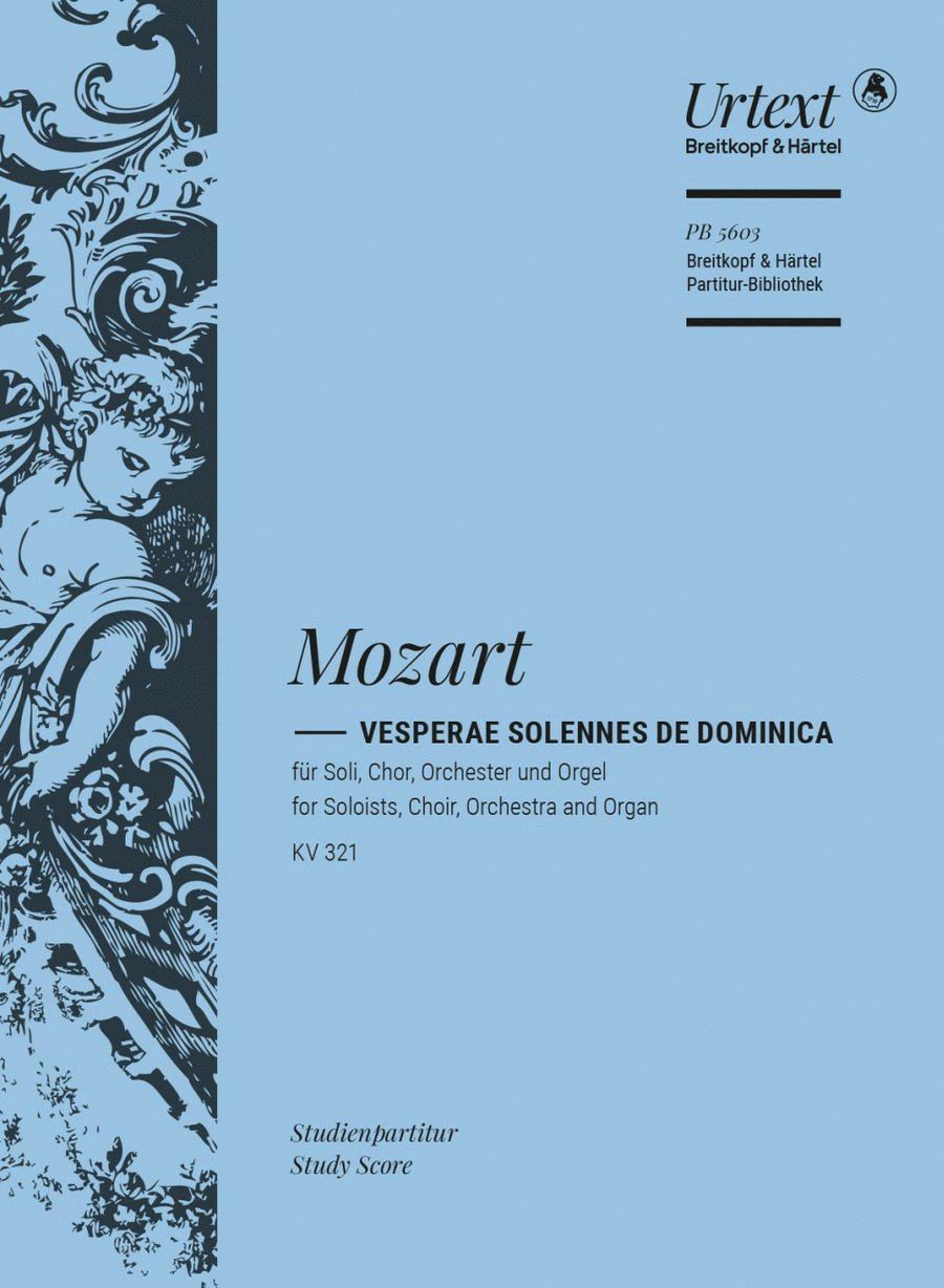 Vesperae solennes de Dominica K. 321 4-Part scores gallery preview page 1
