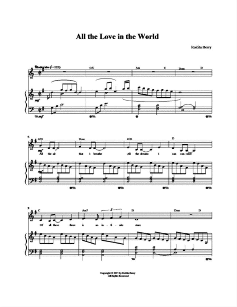 All the Love in the World Voice scores gallery preview page 2
