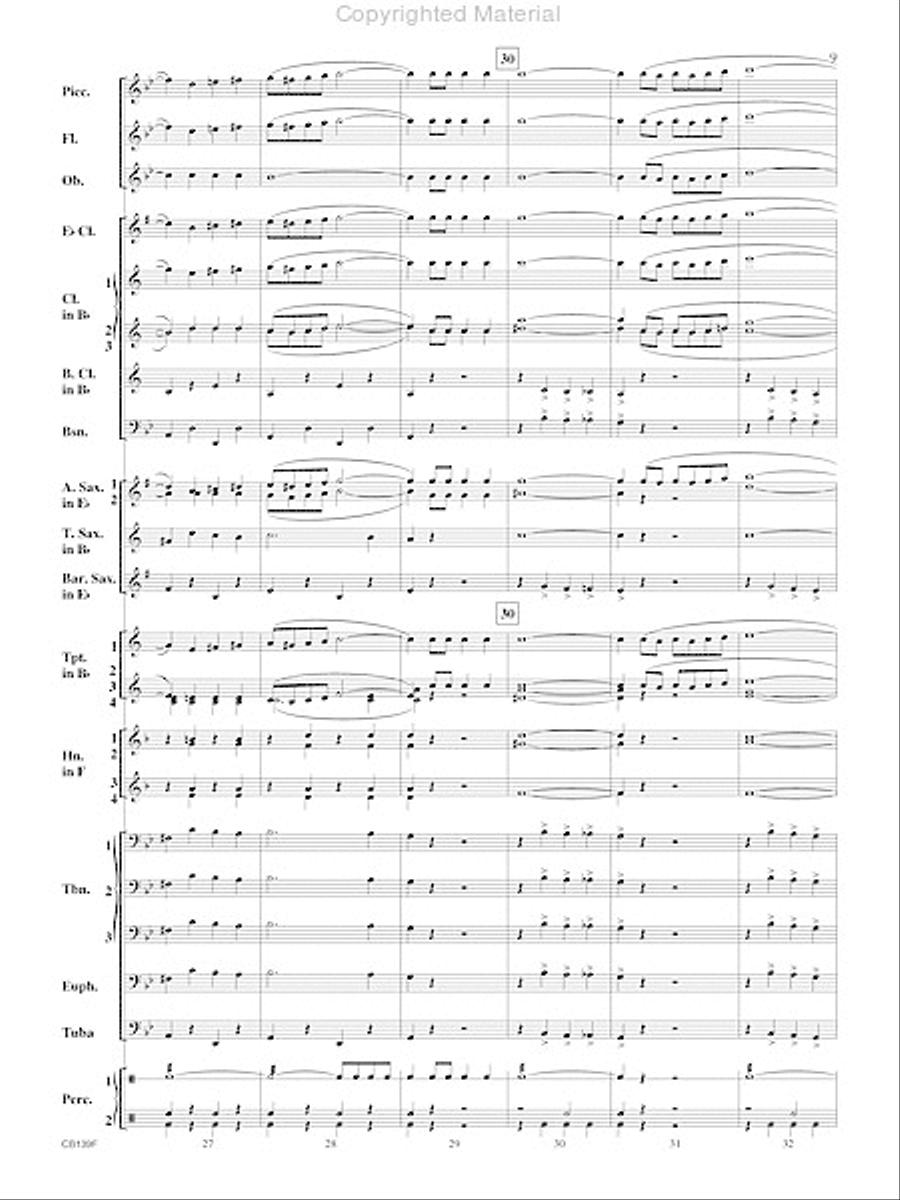 Golden Plume Concert Band scores gallery preview page 10