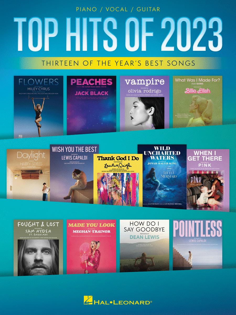 Top Hits of 2023 Piano, Vocal, Guitar scores gallery preview page 1