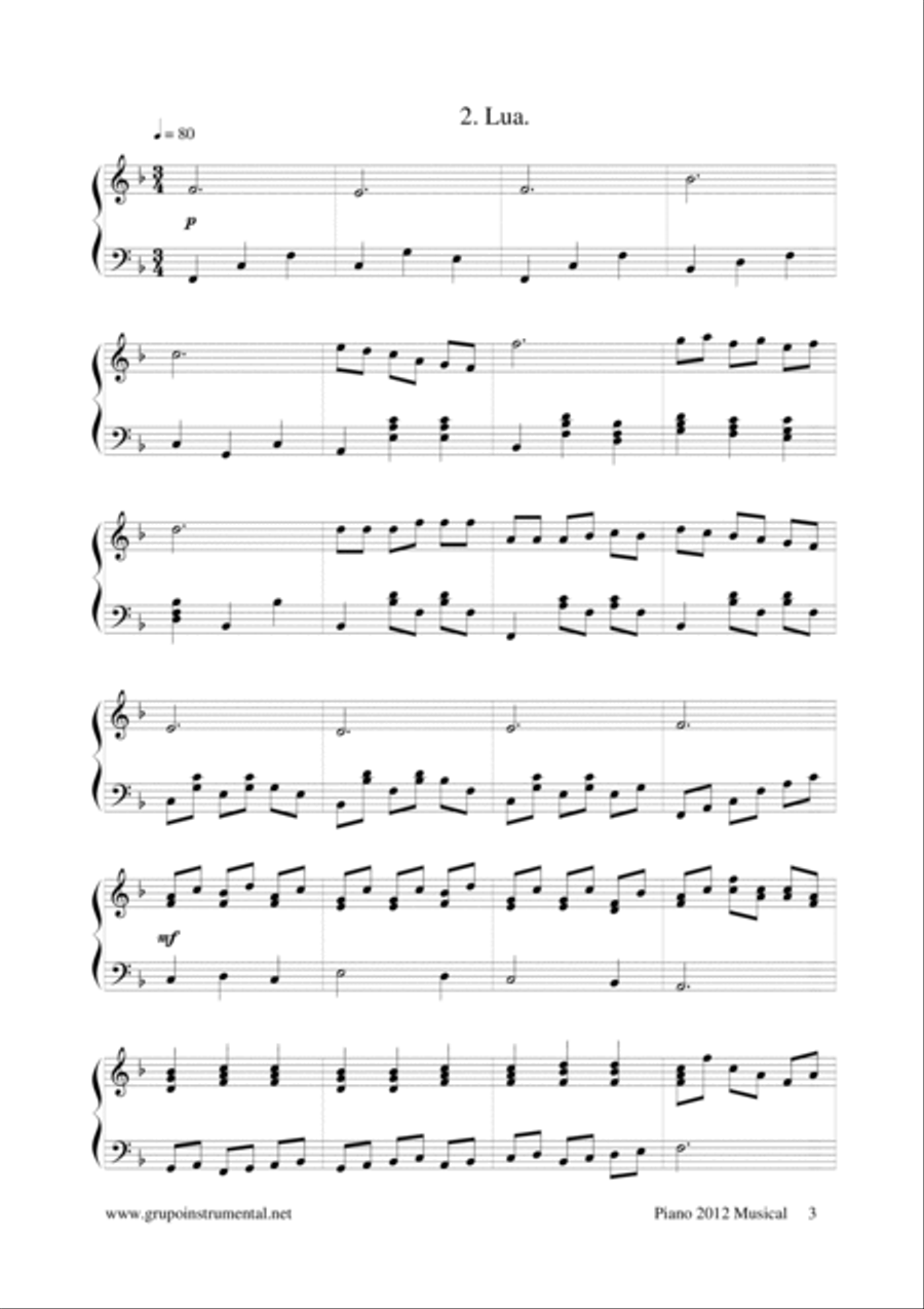 Piano 2012 Musical