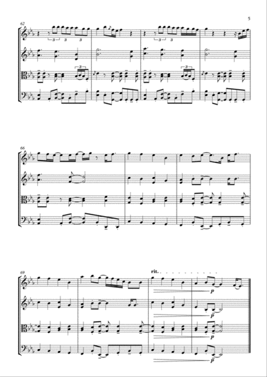 Thinking Out Loud String Quartet scores gallery preview page 5