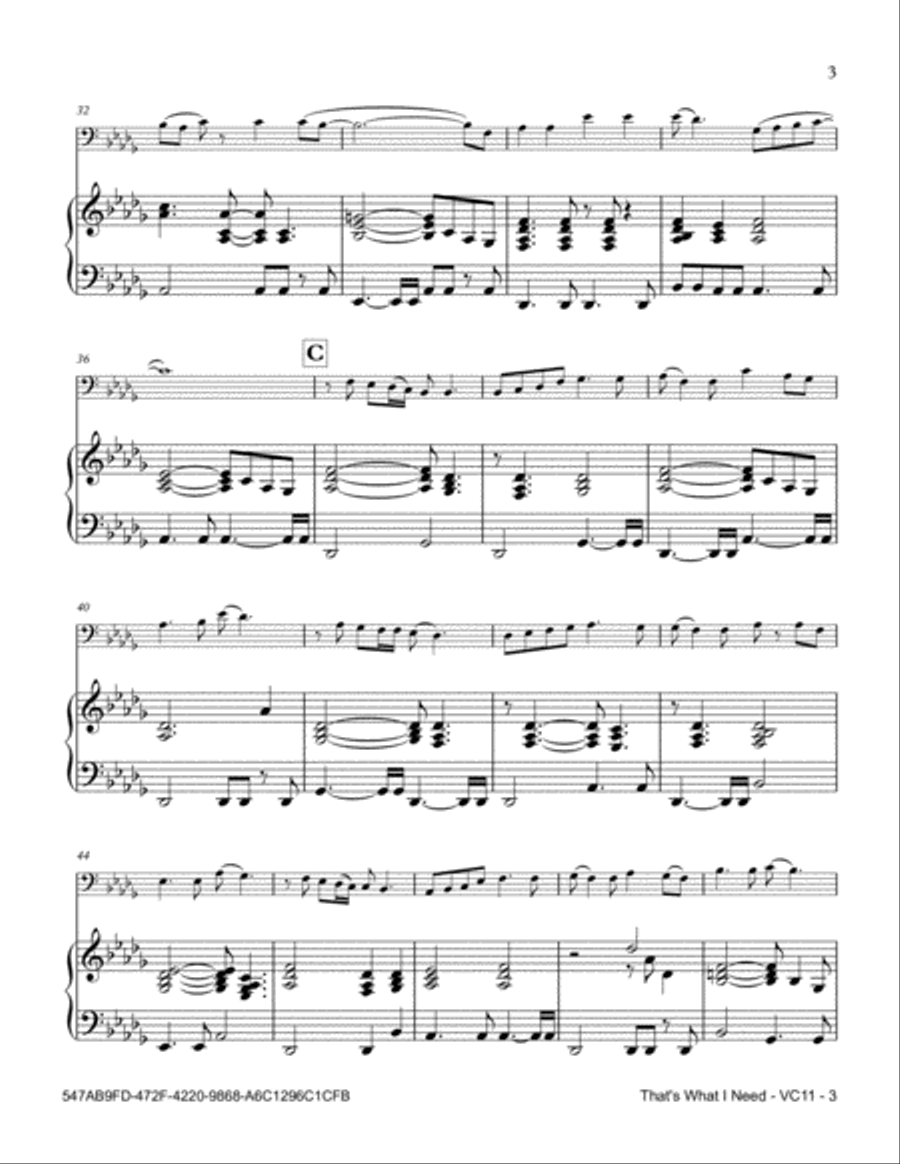 That's What I Need That's What I Need Piano scores gallery preview page 3