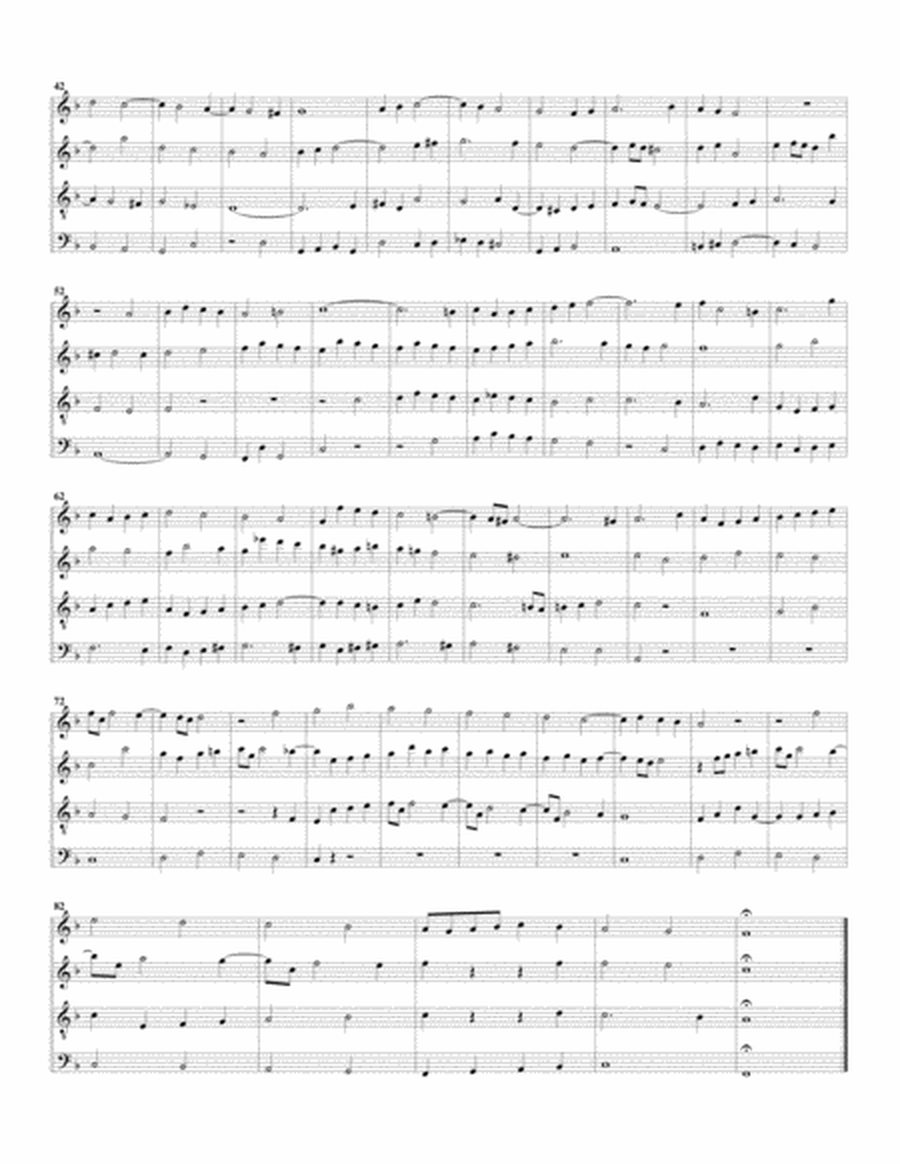 Fugue from Das wohltemperierte Klavier II, BWV 878/II (arrangement for 4 recorders)