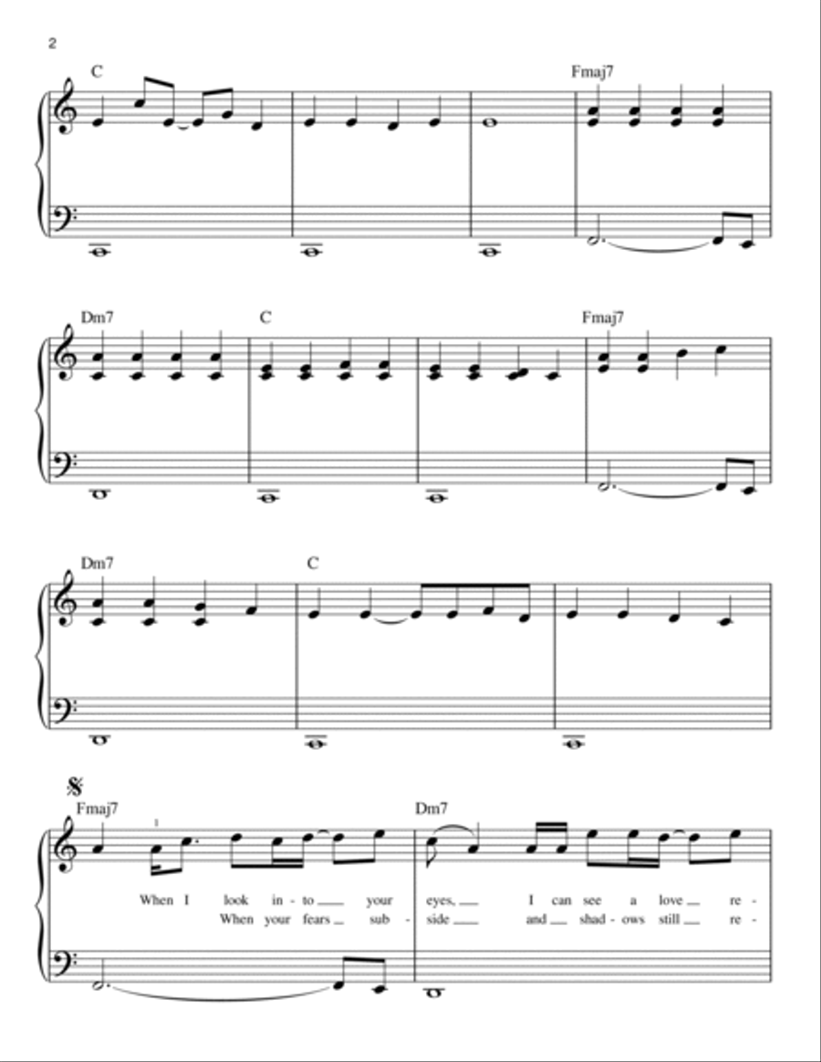 November Rain Easy Piano scores gallery preview page 2