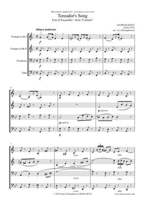 The Toreador Song from Carmen - Brass Quartet
