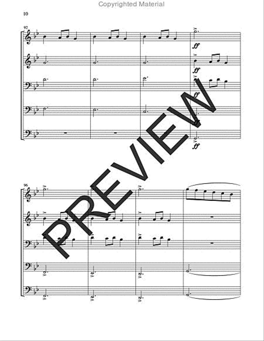 Carol of the Bells Horn scores gallery preview page 10