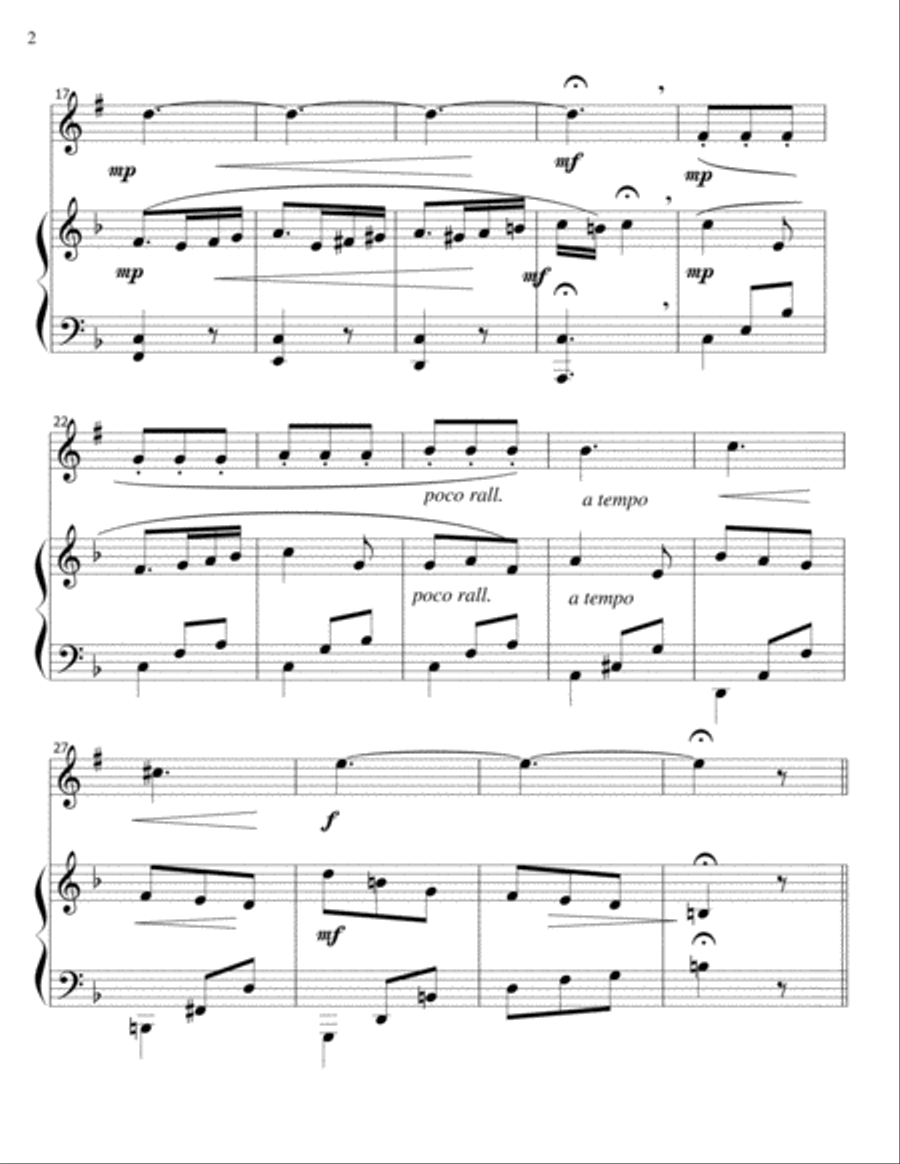 Feast of Love - Bass Clarinet/Piano Bass Clarinet scores gallery preview page 2