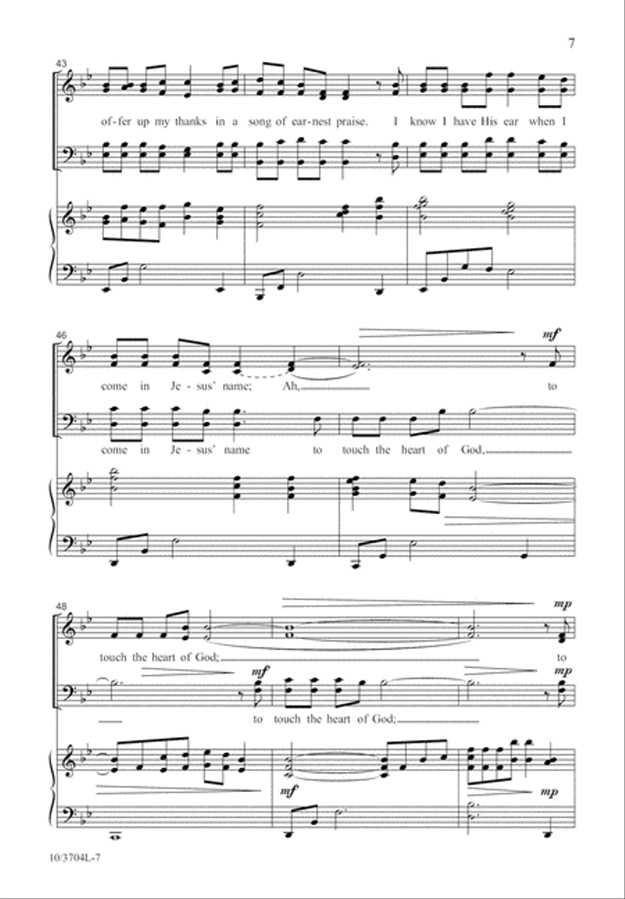 To Touch the Heart of God 4-Part scores gallery preview page 8