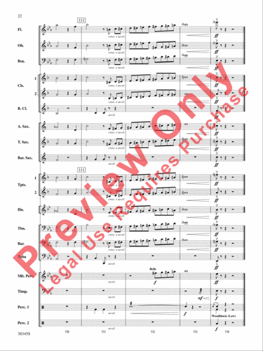 Grand Canyon Suite, Themes from Concert Band scores gallery preview page 23