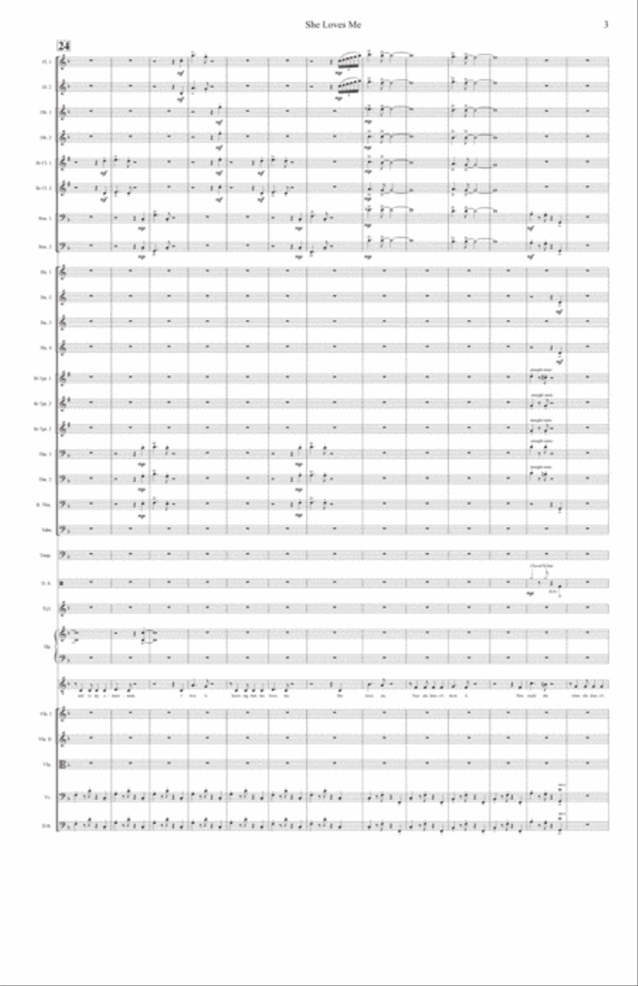 She Loves Me Full Orchestra scores gallery preview page 3