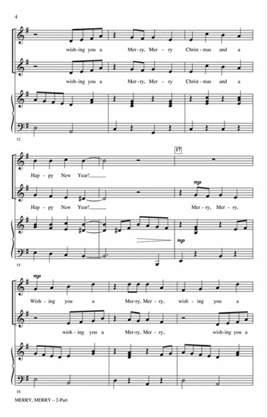 Merry, Merry! Merry, Merry! Choir scores gallery preview page 3