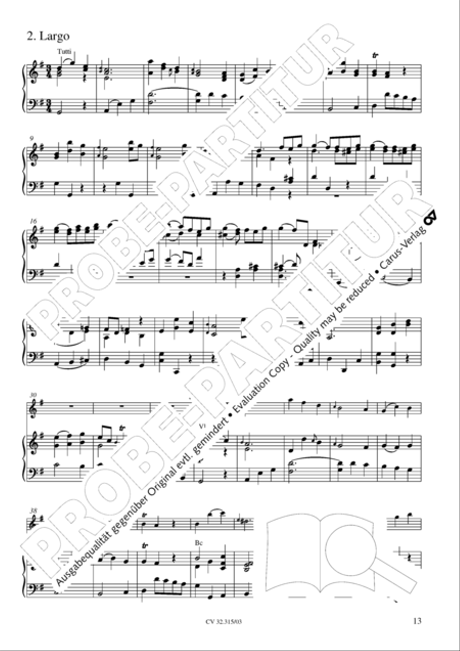 Flute concerto in D major (Flotenkonzert in D) Flute scores gallery preview page 14