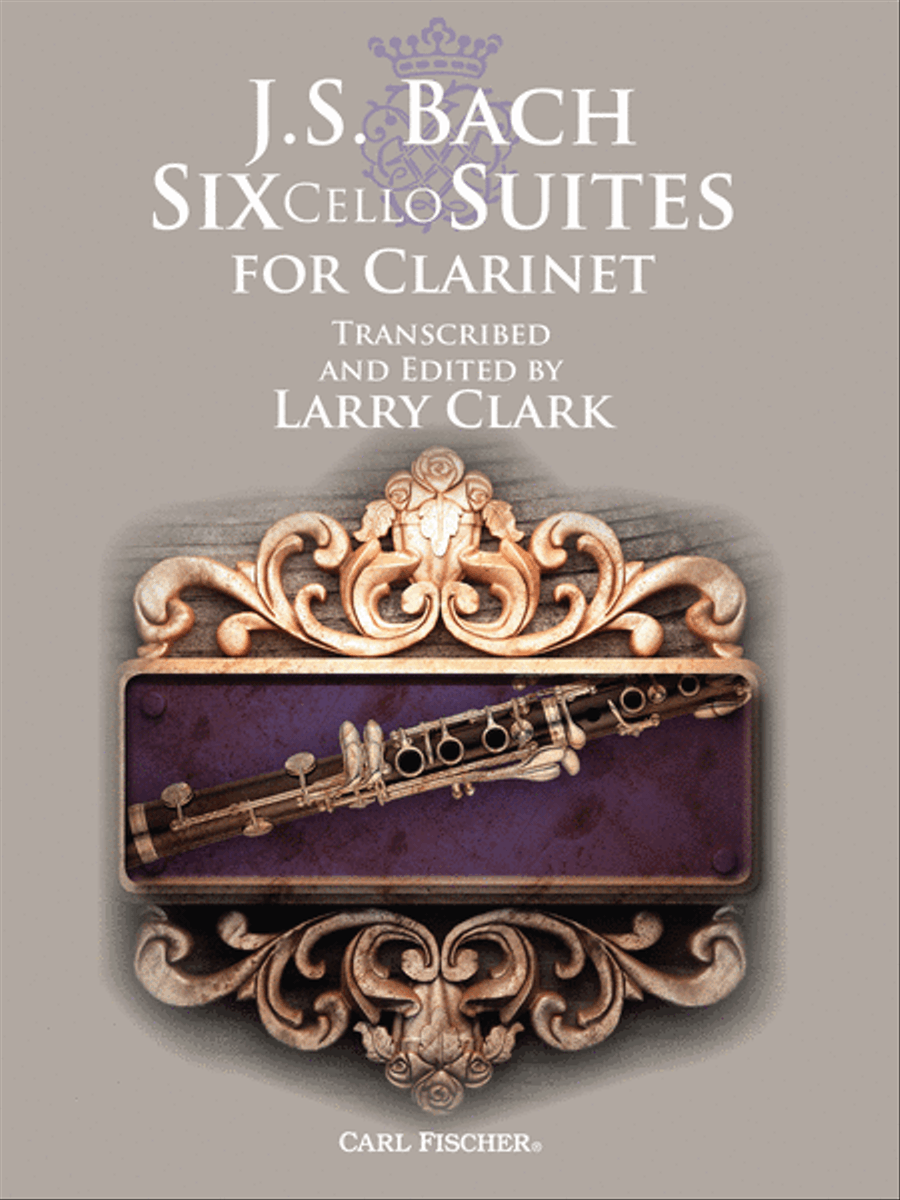 J.S. Bach: Six Cello Suites for Clarinet B-Flat Clarinet scores gallery preview page 1