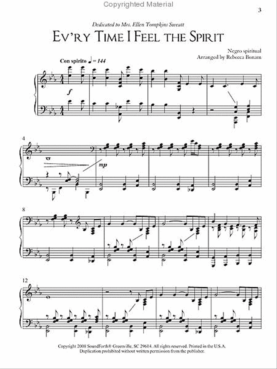 Spirituals for the Concert Pianist Piano Solo scores gallery preview page 2