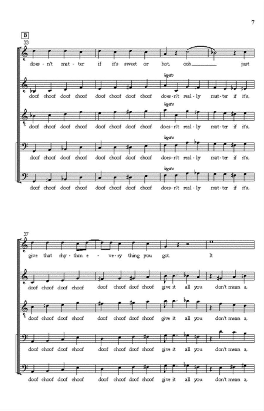 It Don't Mean a Thing Choir scores gallery preview page 6