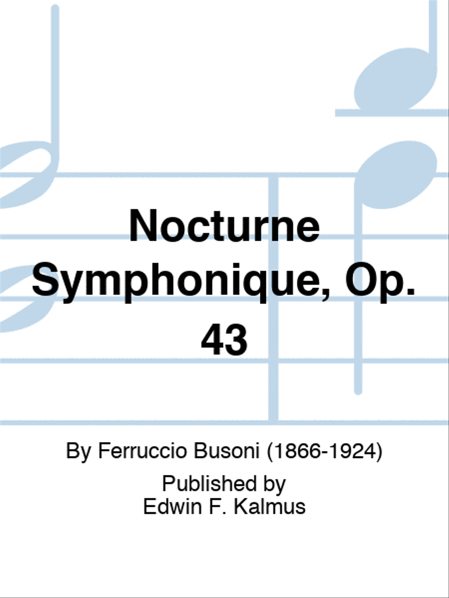 Nocturne Symphonique, Op. 43 Set of Parts scores gallery preview page 1