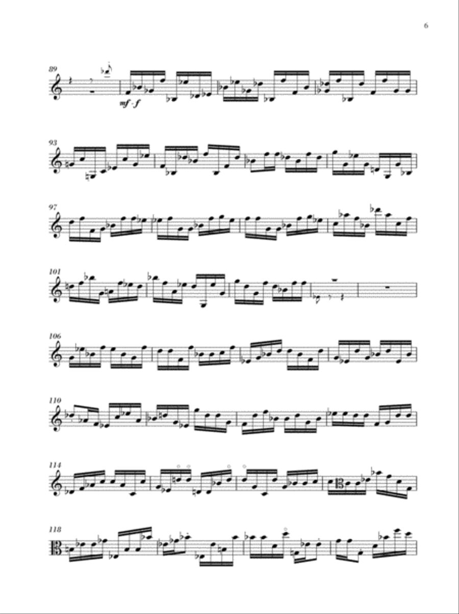 Three Etudes For Viola Three Etudes For Viola Viola scores gallery preview page 6
