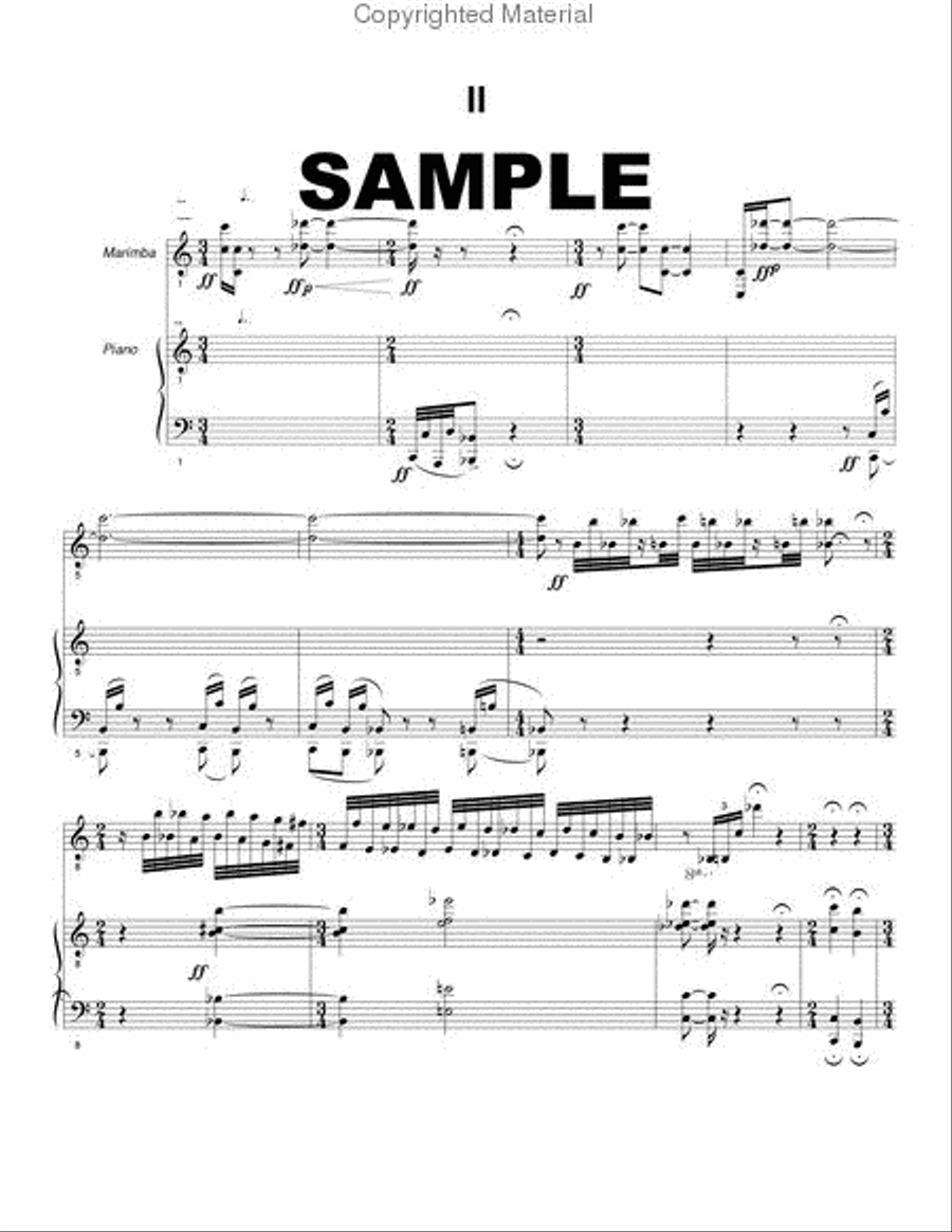 Concert Piece for Marimba & Orchestra Full Orchestra scores gallery preview page 4