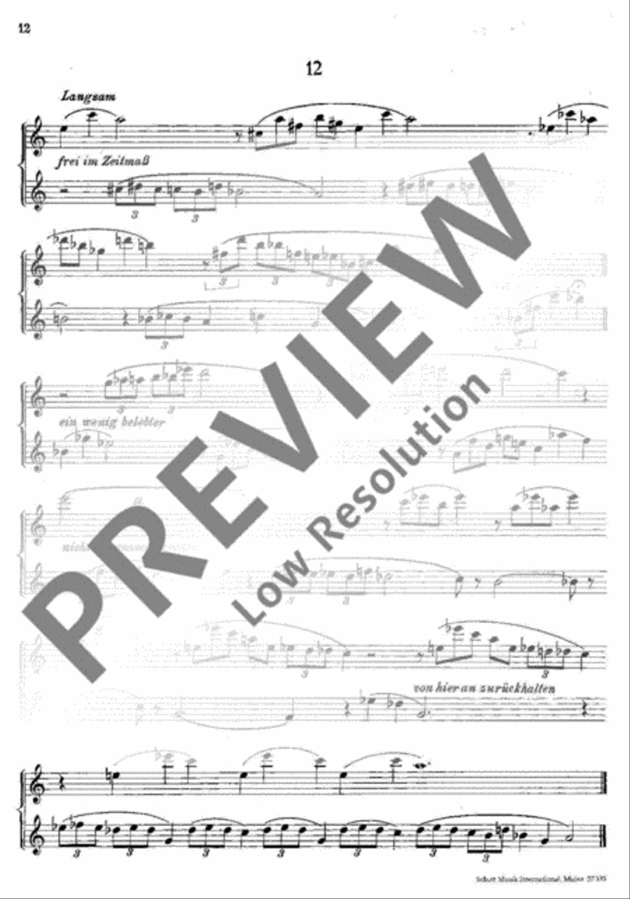 Reihe kleiner Duette Alto Recorder scores gallery preview page 17