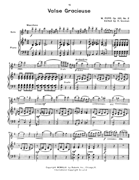 Valse Gracieuse, Op. 261