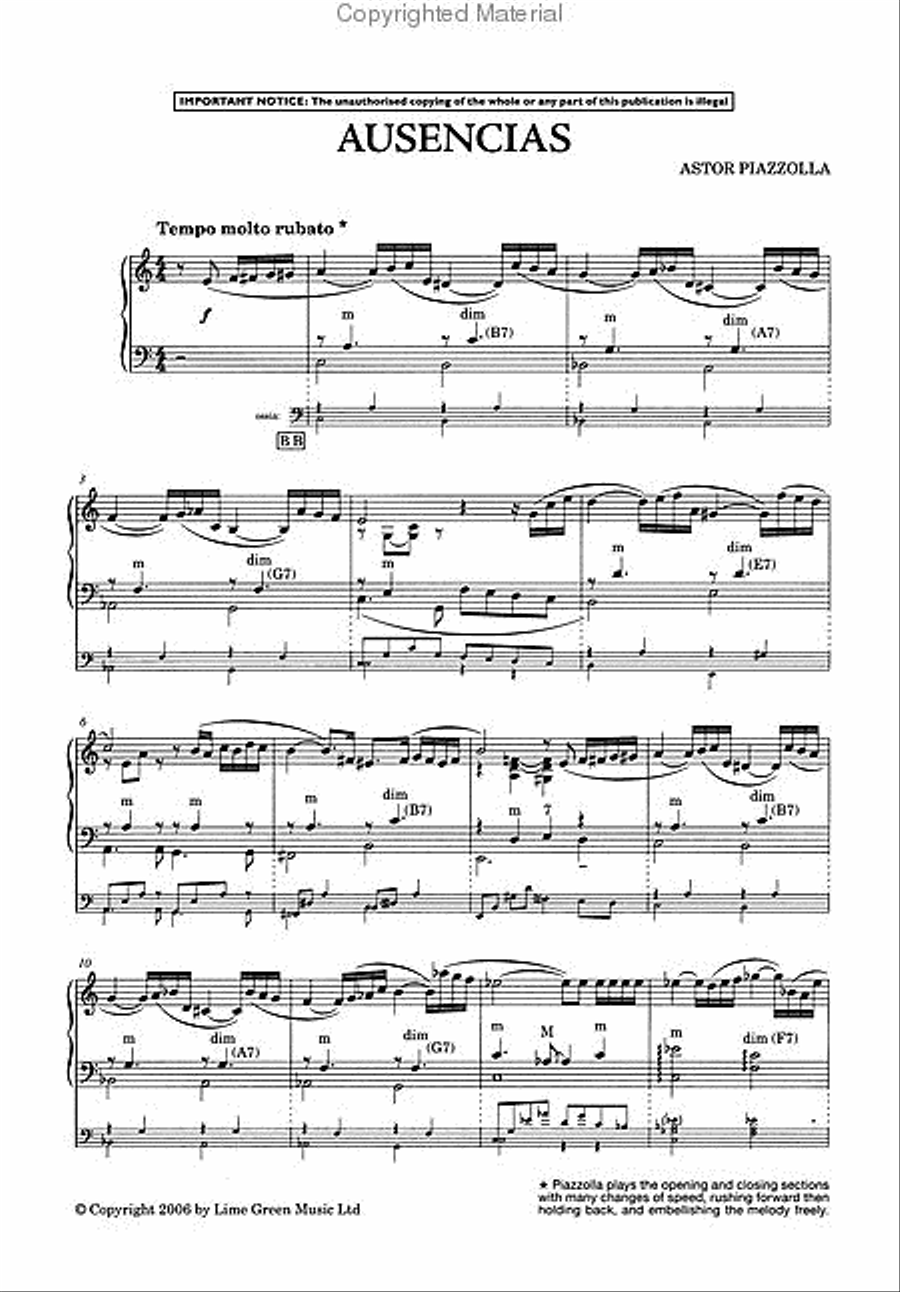 Vuelvo al sur Vuelvo al sur Piano scores gallery preview page 2