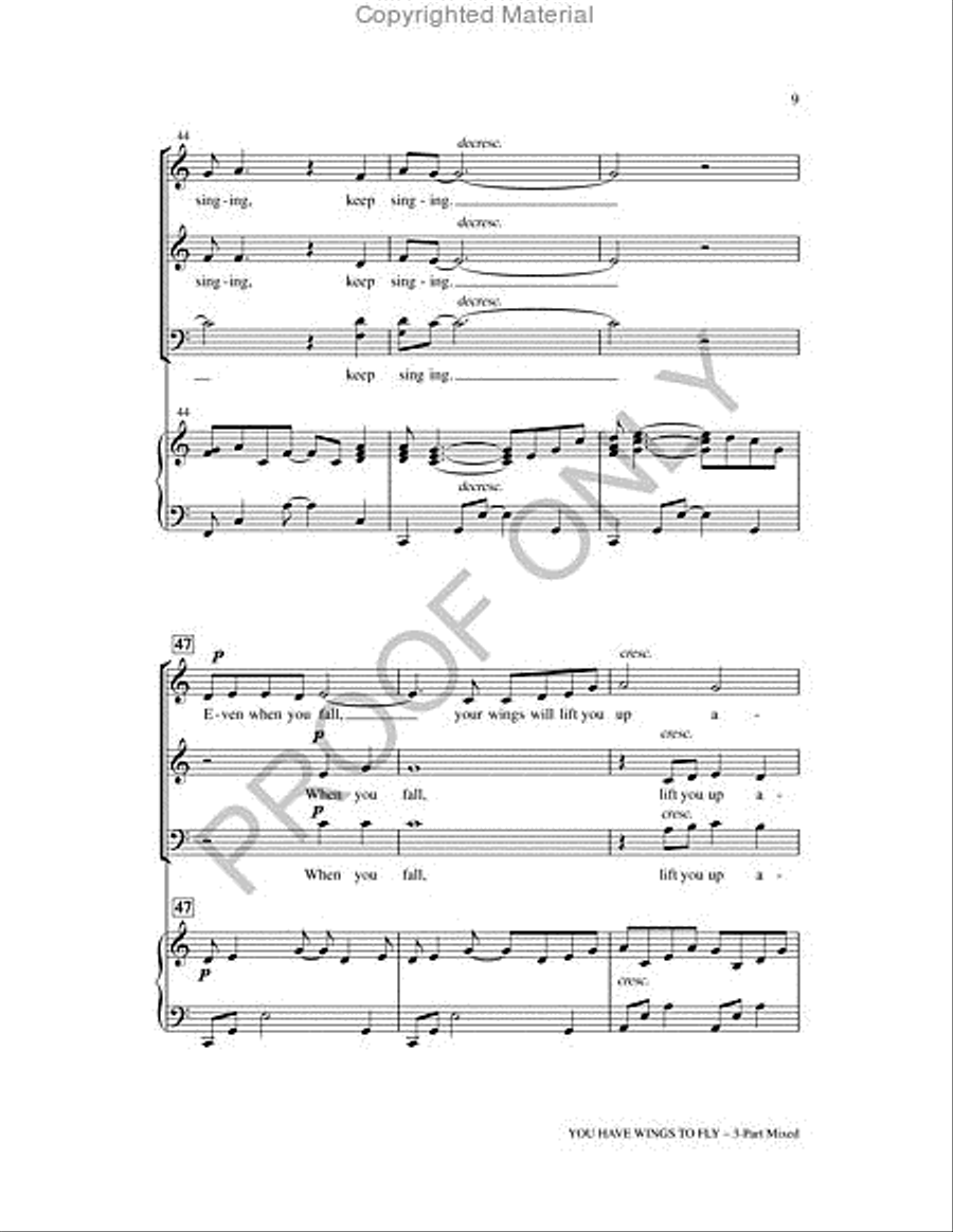 You Have Wings To Fly You Have Wings To Fly 2-Part scores gallery preview page 9