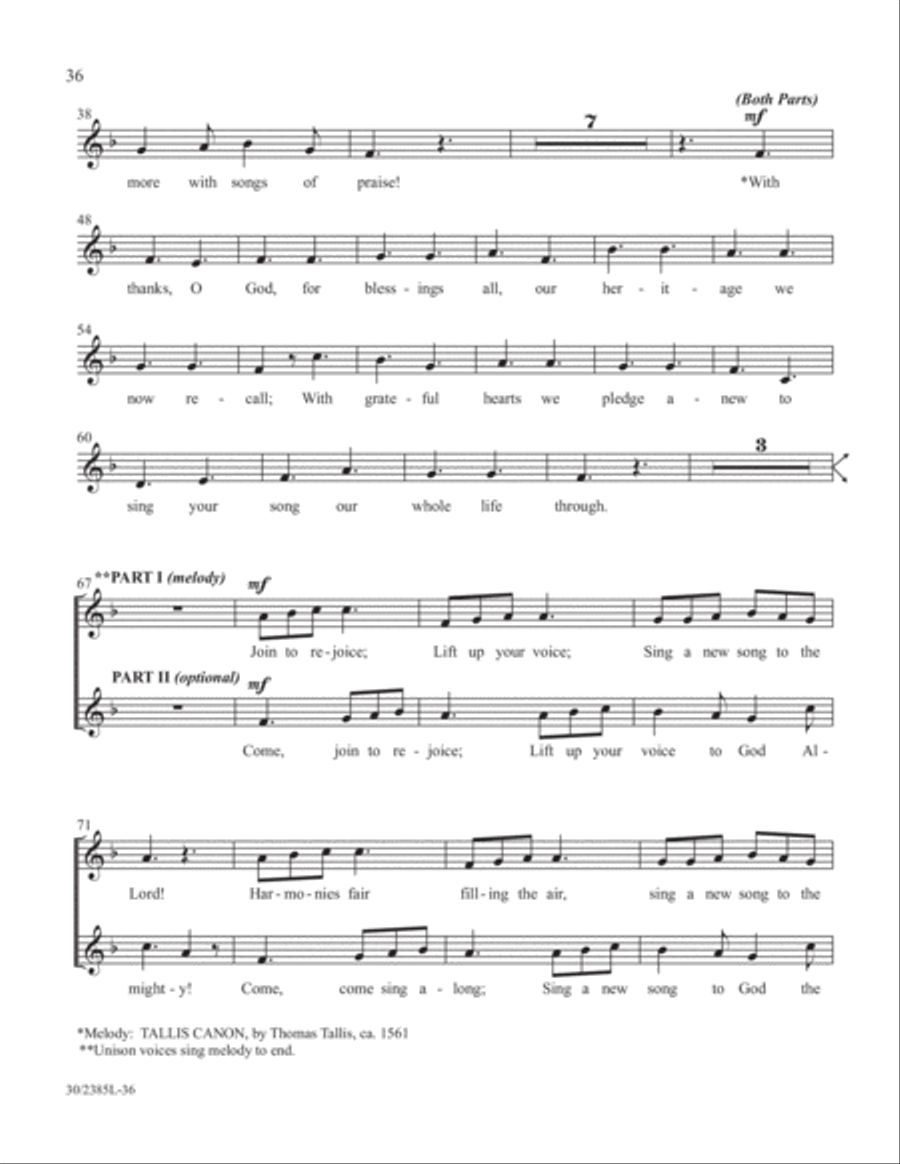 Simply Natalie Sleeth Unison Choir scores gallery preview page 37