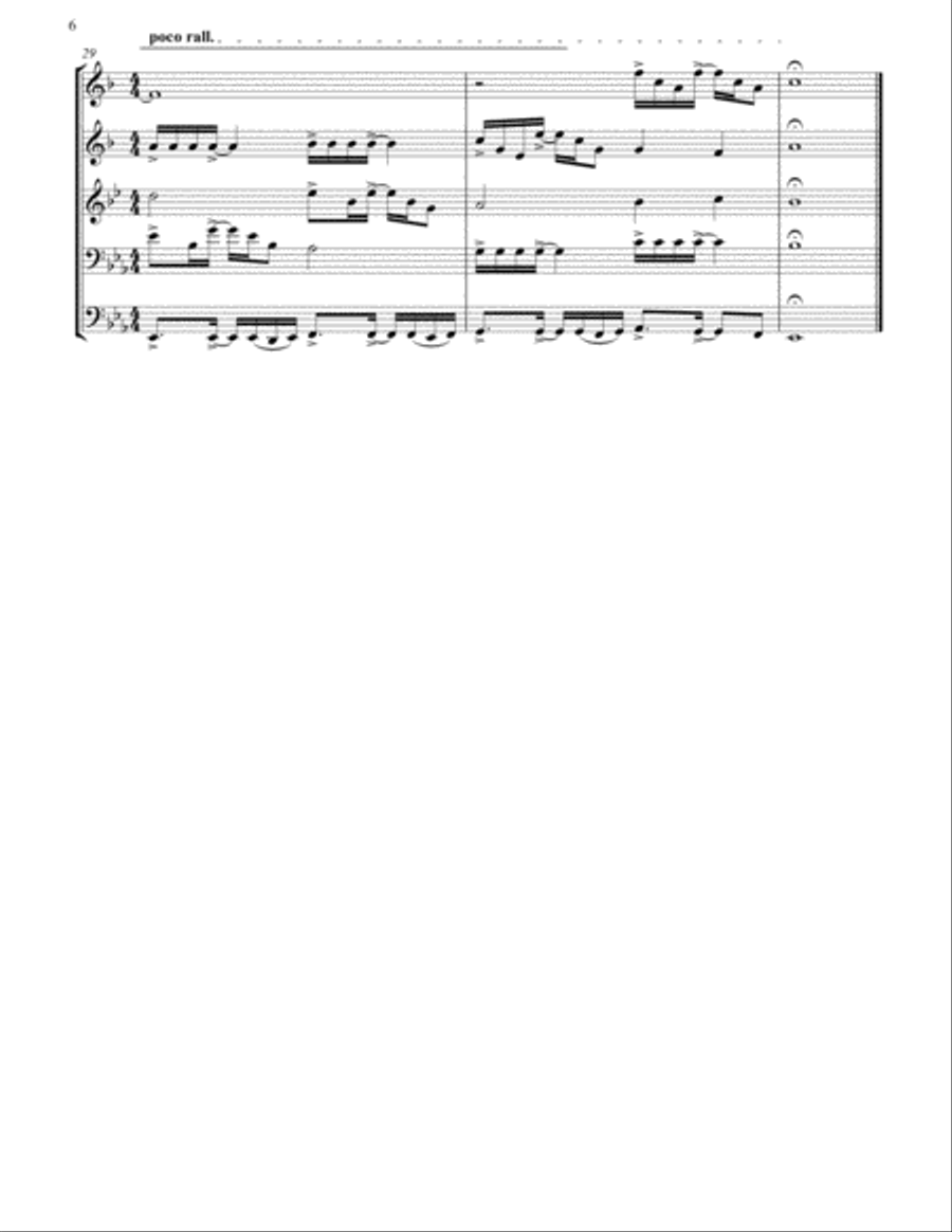 Your Song Brass Ensemble scores gallery preview page 6