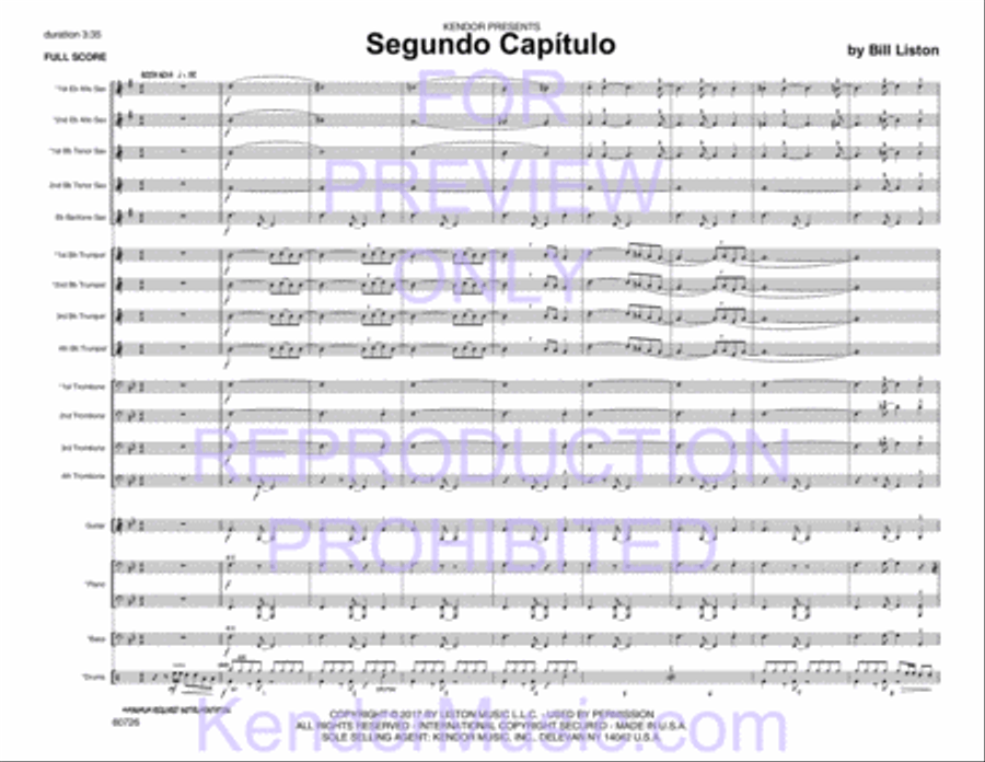Segundo Capitulo Jazz Ensemble scores gallery preview page 3