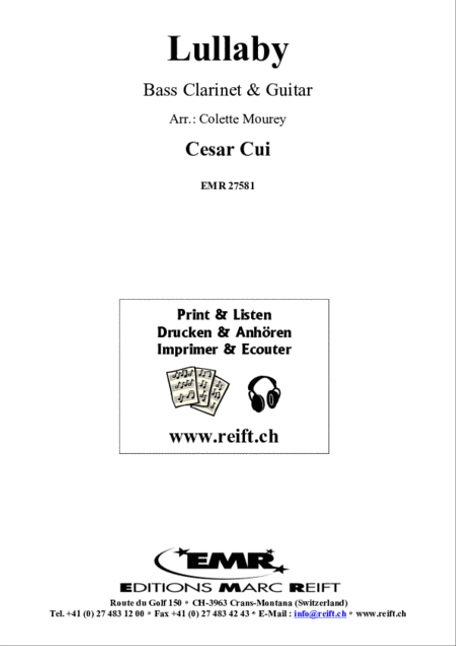 Lullaby Bass Clarinet scores gallery preview page 2