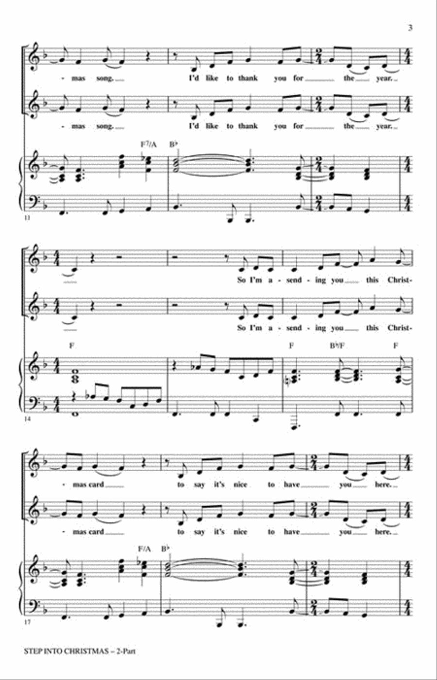 Step into Christmas Step into Christmas 2-Part scores gallery preview page 3