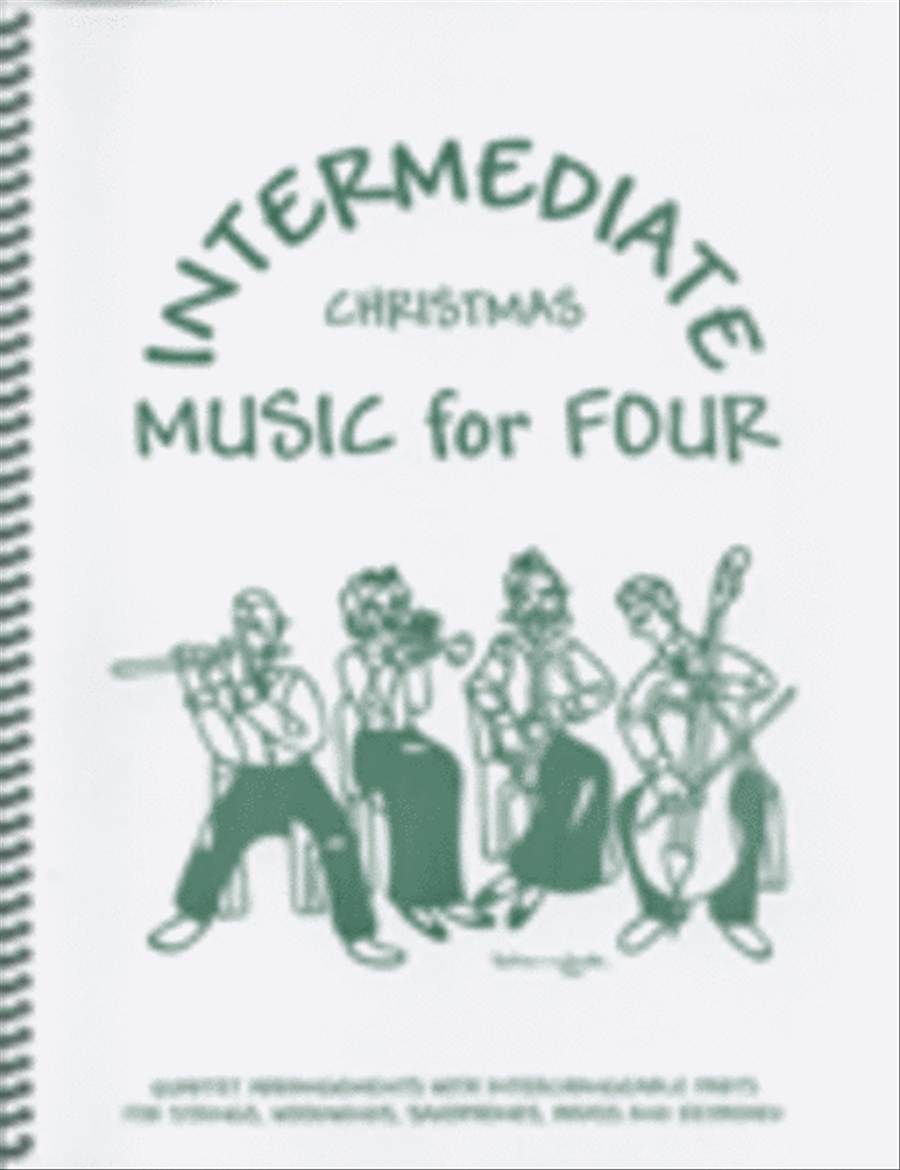 Intermediate Music for Four, Christmas, Set of 5 Parts for String Quartet plus Piano Bassoon scores gallery preview page 1