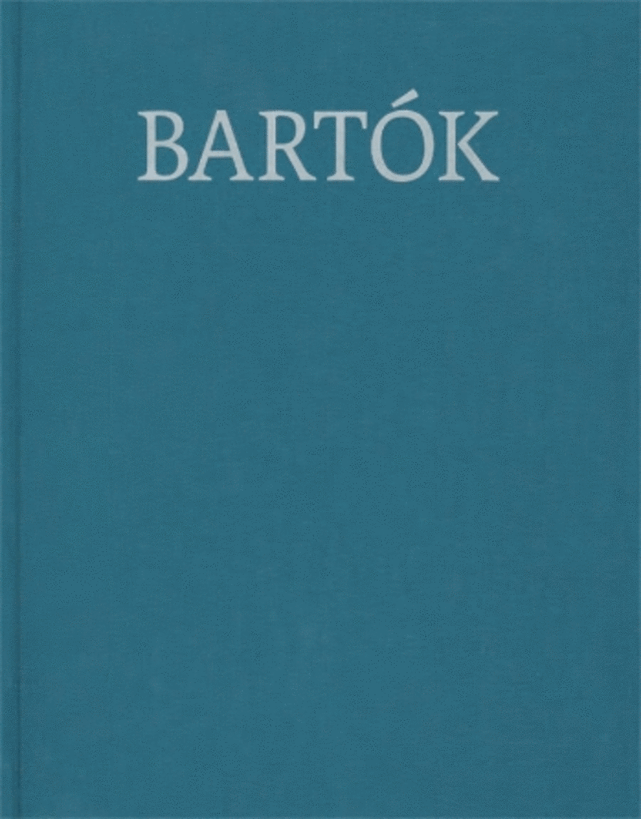 String Quartets - Bartok Complete Edition with Critical Report, Volume 29
