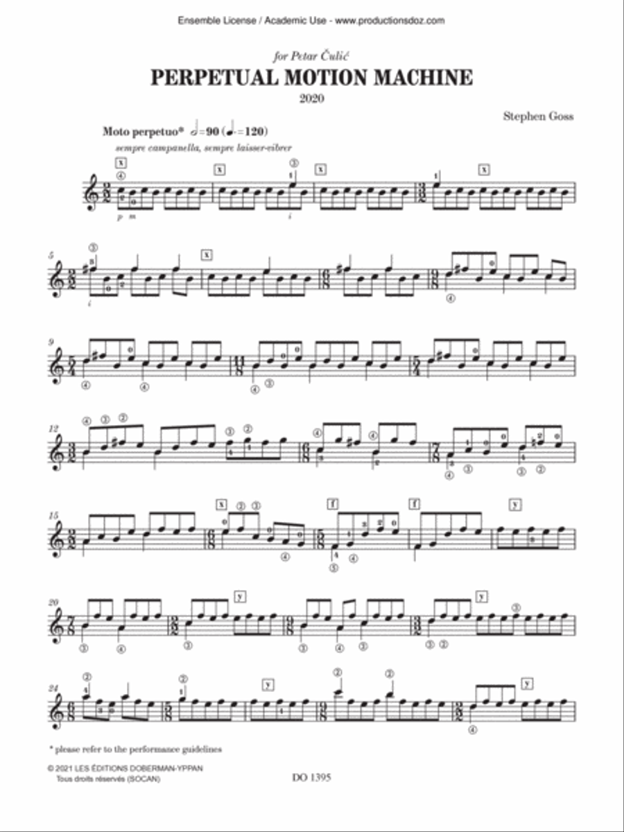 Perpetual Motion Machine Perpetual Motion Machine Classical Guitar scores gallery preview page 4
