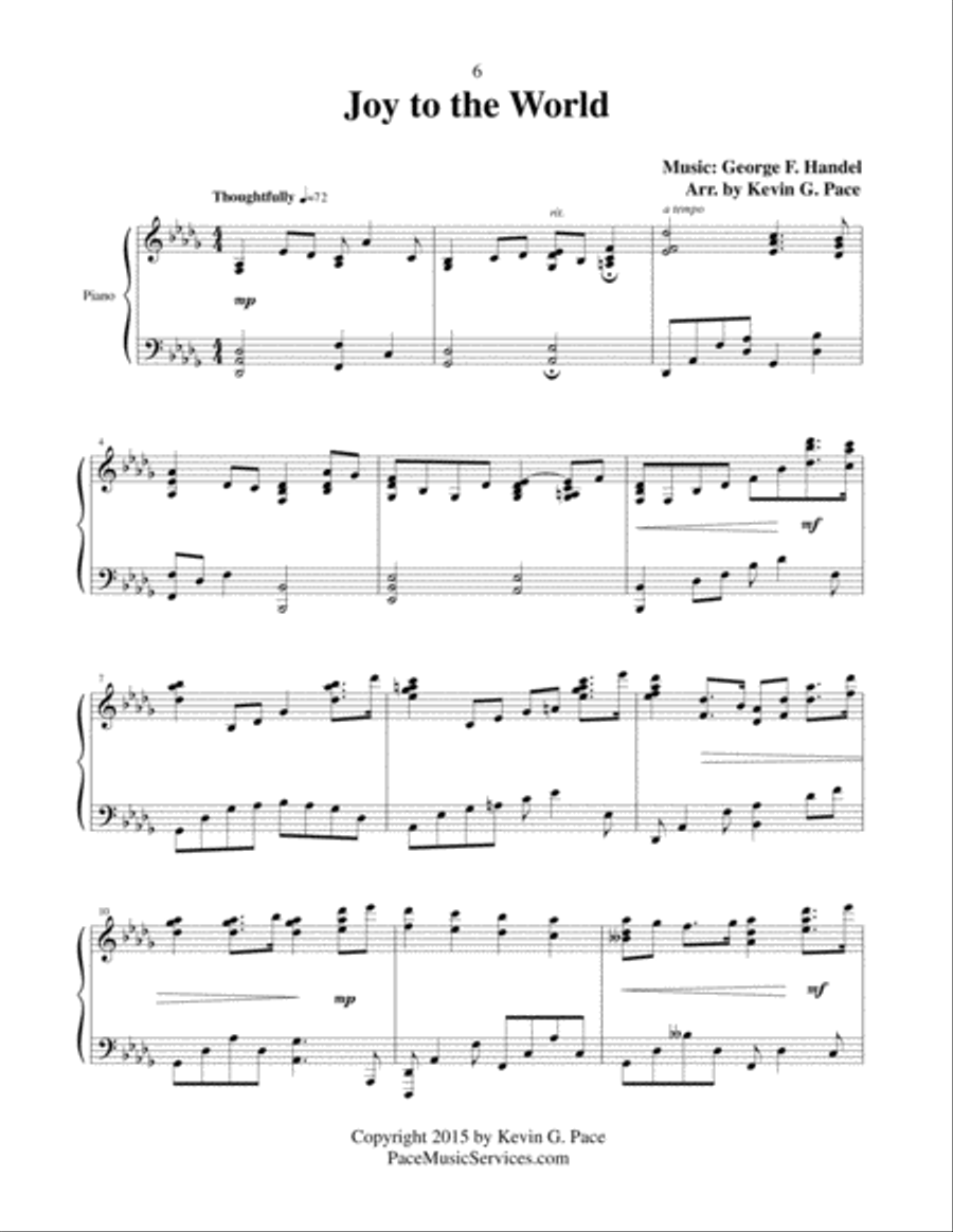 Joy to the World - Professional Piano Solo Piano Solo scores gallery preview page 2