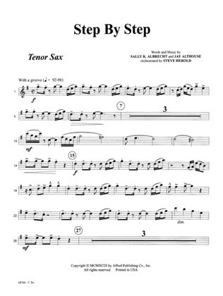 Step by Step: B-flat Tenor Saxophone
